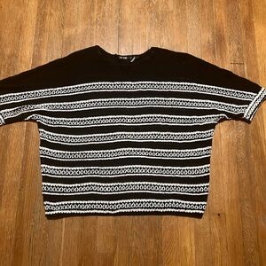 Nic+Zoe Celestial Sweater Cotton Linen Blend Knit Top